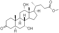 3-酮基-7alpha,12alpha-二羟基-5alpha-胆酸甲酯分子结构 (CAS 14772-92-0)