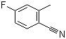 4-氟-2-甲基苯腈分子结构 (CAS 147754-12-9)