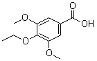 3,5-二甲氧基-4-乙氧基苯甲酸分子结构 (CAS 14779-44-3)