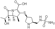 多尼培南分子结构 (CAS 148016-81-3)