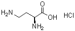 (S)-2,4-二氨基丁酸单盐酸盐分子结构 (CAS 1482-98-0)