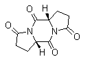 (5aS,10aS)-1H,5H-二氢-二吡咯并[1,2-a:1',2'-d]哌嗪-3,5,8,10(2H,5aH,10aH)-四酮分子结构 (CAS 14842-41-2)