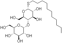 正十一烷基-beta-D-1-硫代麦牙糖苷分子结构 (CAS 148565-57-5)