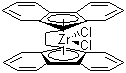 乙烯双(9-芴基)二氯化锆分子结构 (CAS 148799-37-5)