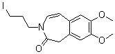 1,3-二氢-3-(3-碘丙基)-7,8-二甲氧基-2H-3-苯并氮杂卓-2-酮分子结构 (CAS 148870-57-9)