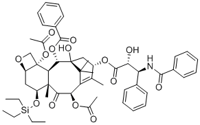 7-O-(三乙基硅烷基)紫杉醇分子结构 (CAS 148930-55-6)