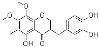 5-羟基-7,8-二甲氧基-6-甲基-3-(3',4'-二羟基苄基)色满-4-酮分子结构 (CAS 149180-48-3)