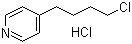 4-(4-氯丁基)吡啶盐酸盐分子结构 (CAS 149463-65-0)