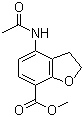 4-(乙酰氨基)-2,3-二氢-1-苯并呋喃-7-羧酸甲酯分子结构 (CAS 149466-67-1)