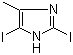 2,5-二碘-4-甲基-1H-咪唑分子结构 (CAS 149510-85-0)