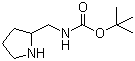 2-Boc-氨甲基吡咯烷分子结构 (CAS 149649-58-1)