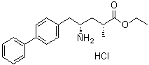 (2R,4S)-4-氨基-5-(联苯-4-基)-2-甲基戊酸乙酯盐酸盐分子结构 (CAS 149690-12-0)
