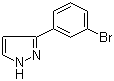 3-(3-溴苯基)-1H-吡唑分子结构 (CAS 149739-65-1)