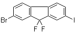 2-Bromo-9,9-difluoro-7-iodo-9H-fluorene molecular structure (CAS 1499193-60-0)