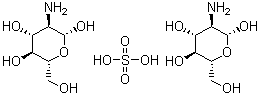 Glucosamine sulfate molecular structure (CAS 14999-43-0)