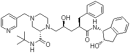 茚地那韦分子结构 (CAS 150378-17-9)