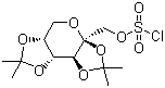果糖二丙酮氯磺酸酯分子结构 (CAS 150609-95-3)