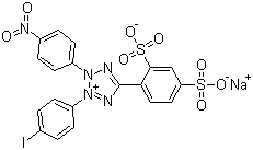(2-(4-Iodophenyl)-3-(4-nitrophenyl)-5-(2,4-disulfophenyl)-2H-tetrazolium sodium salt molecular structure (CAS 150849-52-8)