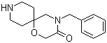 4-(苯甲基)-1-氧杂-4,9-二氮杂螺[5.5]十一烷-3-酮分子结构 (CAS 151096-96-7)