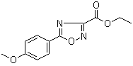 5-(4-甲氧基苯基)-[1,2,4]恶二唑-3-羧酸乙酯分子结构 (CAS 151098-14-5)