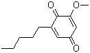 2-Methoxy-6-pentyl-1,4-benzoquinone molecular structure (CAS 15121-94-5)