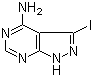 4-氨基-3-碘吡唑并[3,4-d]嘧啶分子结构 (CAS 151266-23-8)