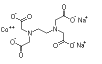 乙二胺四乙酸二钠钴盐分子结构 (CAS 15137-09-4)