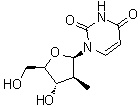 1-(2-Deoxy-2-methyl-beta-D-arabinofuranosyl)-2,4(1H,3H)-pyrimidinedione molecular structure (CAS 151384-15-5)