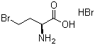 L(+)-2-氨基-4-溴丁酸氢溴酸盐分子结构 (CAS 15159-65-6)