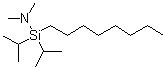 N,N-Dimethyl-1,1-bis(1-methylethyl)-1-octylsilanamine molecular structure (CAS 151613-25-1)