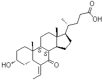 (3alpha,5beta,6E)-6-Ethylidene-3-hydroxy-7-oxocholan-24-oic acid molecular structure (CAS 1516887-33-4)