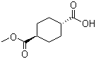 反式-1,4-环己烷二甲酸单甲酯分子结构 (CAS 15177-67-0)