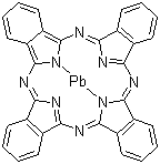 Lead(II) phthalocyanine molecular structure (CAS 15187-16-3)