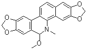 5,6-Dihydro-6-methoxy-5-methyl-1,3-benzodioxolo[5,6-c][1,3]dioxolo[4,5-j]phenanthridine molecular structure (CAS 151890-26-5)