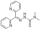 2-(Di-2-pyridinylmethylene)-N,N-dimethylhydrazinecarbothioamide molecular structure (CAS 152095-12-0)