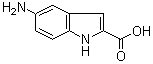 5-Amino-1H-indole-2-carboxylic acid molecular structure (CAS 152213-40-6)