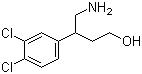 4-氨基-3-(3,4-二氯苯基)-1-丁醇分子结构 (CAS 152298-51-6)