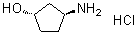 (1R,3R)-3-Aminocyclopentanol hydrochloride (1:1) molecular structure (CAS 1523530-42-8)