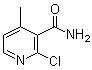 2-Chloro-4-methyl-3-pyridinecarboxamide molecular structure (CAS 152362-01-1)