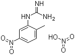 (2-甲基-5-硝基苯基)胍硝酸盐分子结构 (CAS 152460-08-7)