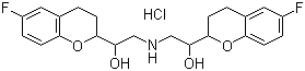 Nebivolol hydrochloride molecular structure (CAS 152520-56-4)