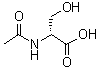 N-乙酰基-D-丝氨酸分子结构 (CAS 152612-69-6)