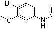 5-溴-6-甲氧基-1H-吲唑分子结构 (CAS 152626-78-3)