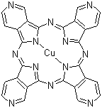 Copper(II) 4,4',4'',4'''-tetraaza-29H,31H-phthalocyanine molecular structure (CAS 15275-52-2)