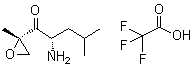 (2S)-2-氨基-4-甲基-1-[(2S)-2-甲基-2-环氧乙烷基]-1-戊酮三氟乙酸盐分子结构 (CAS 1528769-14-3)