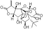 银杏内酯 C分子结构 (CAS 15291-76-6)