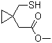 1-甲巯基环丙基乙酸甲酯分子结构 (CAS 152922-73-1)