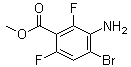 3-Amino-4-bromo-2,6-difluorobenzoic acid methyl ester molecular structure (CAS 1529613-64-6)