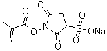 2-Methyl-2-propenoic acid 2,5-dioxo-3-sulfo-1-pyrrolidinyl ester sodium salt (1:1) molecular structure (CAS 1529812-68-7)