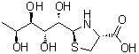 [5S(2S,4R)]-5-C-(4-羧基-2-噻唑烷基)-1-脱氧-L-阿拉伯糖醇分子结构 (CAS 152983-87-4)